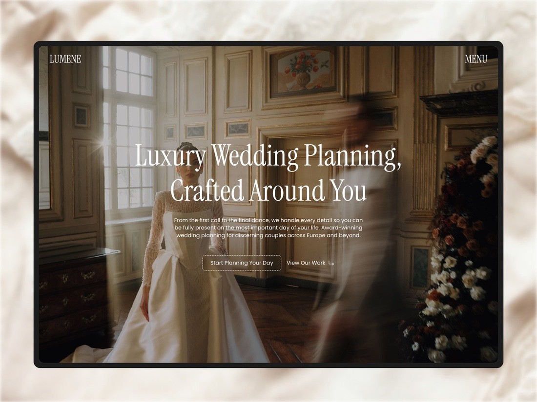 Lumene - Framer Website Template for Wedding and Event Planners