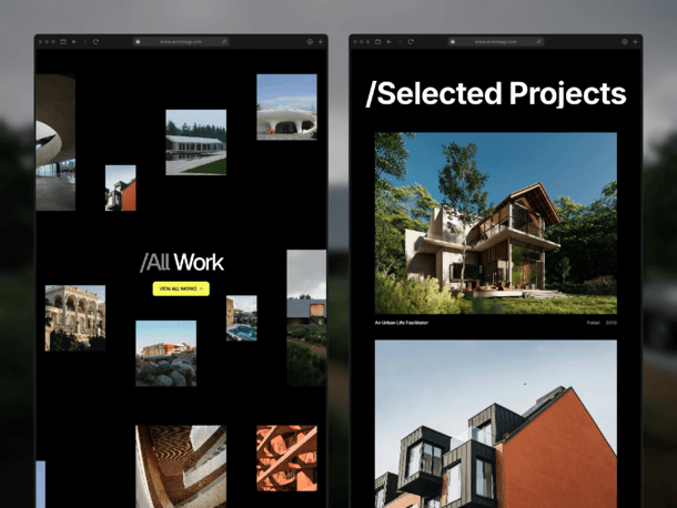 Archimagi is a sleek and modern Framer website template for architecture and interior design studios