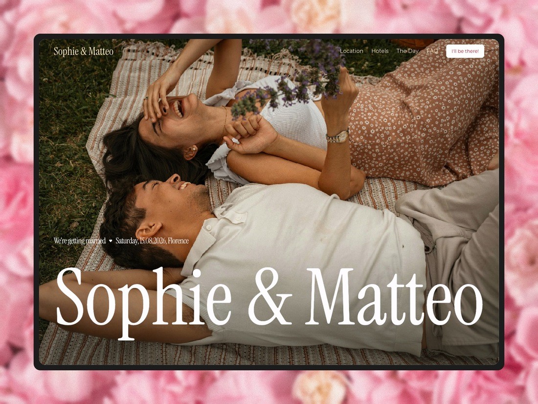 Wedded - Framer Wedding Imvitation Website