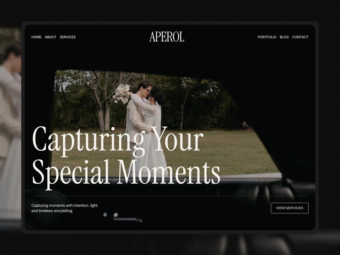 Aperol - Framer Website Template for Wedding Photographers